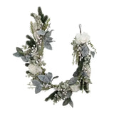 Xmas White Hydrangea & Berry Garland 150cm In Australia - Darrahopens
