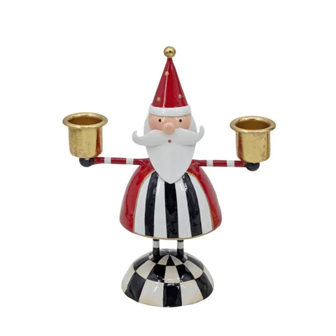 Bulk 6 Xmas Pierrot Santa Metal Candle Holder 17cm In Australia - Darrahopens