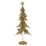 Bulk 4 Xmas Golden Elegance Metal Tree Deco 29x15x72cm In Australia - Darrahopens