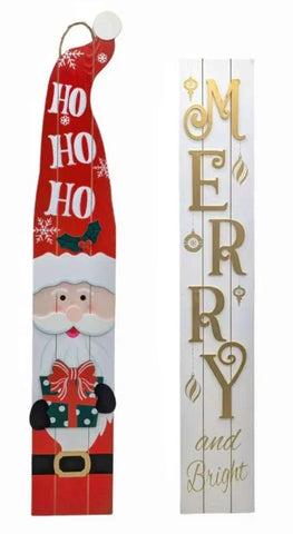 Bulk 4 Xmas Mdf Tall Sign W Metal Stand 120cmh 2 Asst In Australia - Darrahopens