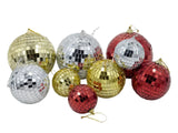 Bulk 24 Xmas Mirror Ball Hanger 8cm 3 Asst In Australia - Darrahopens
