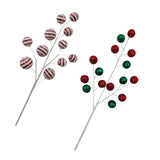 Bulk 12 Xmas Glitter Ball Pick 60cm 2 Asst In Australia - Darrahopens