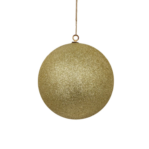 Bulk 8 Xmas Gold Glitter Ball Polystyrene Lrg 20cm In Australia - Darrahopens