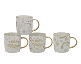 Bulk 24 Gold Foiled Xmas Mug 370ml 4 Asst In Australia - Darrahopens