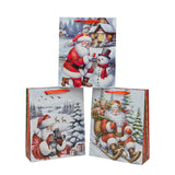 Winter Magic Santa Gift Bag Xlrg 42x31x12cm 3 Asst In Australia - Darrahopens