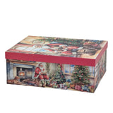 Bulk 2 Traditional Santa Xmas Gift Box Set 18 43x34x16cm In Australia - Darrahopens