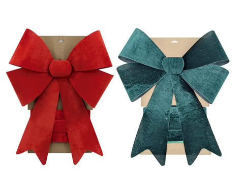 Bulk 6 Xmas Red & Green Door Bow 50x66cm 2 Asst In Australia - Darrahopens
