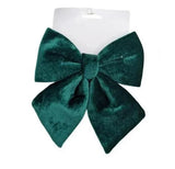 Bulk 24 Xmas Velvet Green Bow Sml 16cm In Australia - Darrahopens