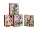 Bulk 48 Aussie Native Xmas Gift Bag Glitter Lrg 32x26x12cm 4 Asst In Australia - Darrahopens