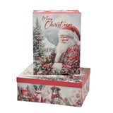 Bulk 2 Santa Village Gift Box Set 18 43x34x16cm In Australia - Darrahopens