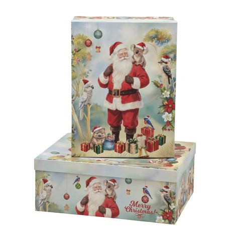 Bulk 2 Santa & Native Friends Xmas Box Set 18 43x34x16cm In Australia - Darrahopens
