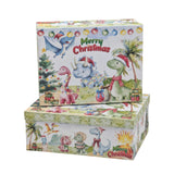 Bulk 2 Dinosaur Xmas Gift Box Set 18 43x34x16cm In Australia - Darrahopens