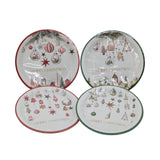Bulk 48 Hanging Bauble Xmas Paper Plates 18cm pk10 4 Asst In Australia - Darrahopens