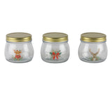 Bulk 24 The Xmas Icon Glass Jar 470ml 3 Asst In Australia - Darrahopens