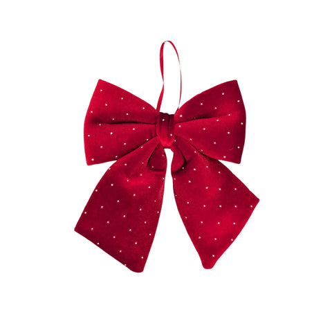 Bulk 24 Diamond & Velvet Red Bow 15x17cm In Australia - Darrahopens