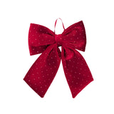 Bulk 24 Diamond & Velvet Red Bow 20x24cm In Australia - Darrahopens