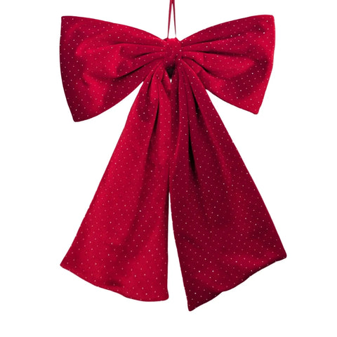 Diamond & Velvet Red Bow 60cm In Australia - Darrahopens