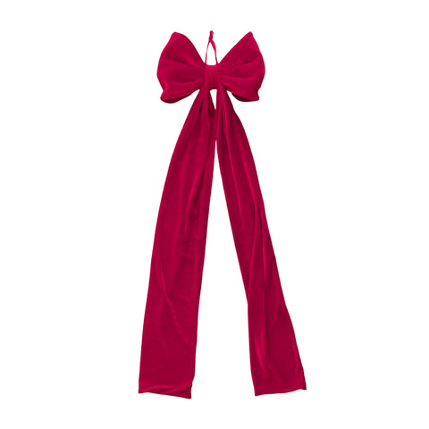 Long Tail Red Velvet Bow 30x120cm In Australia - Darrahopens