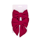 Xmas Burgundy Bow pk2 13x15cm In Australia - Darrahopens