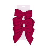 Xmas Burgundy Bow pk3 16x22cm In Australia - Darrahopens