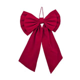 Bulk 12 Xmas Burgundy Double Layer Bow 45x78cm In Australia - Darrahopens