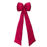 Bulk 3 Xmas Red Long Puffy Bow 51x162cm In Australia - Darrahopens
