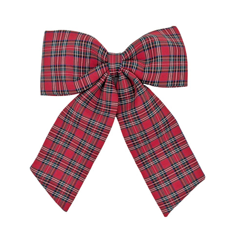 Bulk 12 Xmas Tartan Bow 50x60cm In Australia - Darrahopens