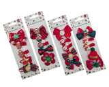 Bulk 24 Xmas Hair Clip pk5 4 Asst In Australia - Darrahopens