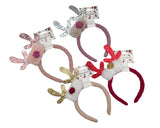 Bulk 24 Xmas Glitter Antler Hairband 4 Asst In Australia - Darrahopens