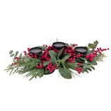 Bulk 3 Xmas Heritage Hydrangea & Berry Centrepiece 71cm In Australia - Darrahopens
