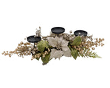 Bulk 3 Xmas Champagne Poinsettia Luxe Centrepiece 71cm In Australia - Darrahopens