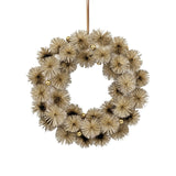 Bulk 4 Champagne Starburst Xmas Wreath 36x36x7cm In Australia - Darrahopens