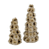 Bulk 4 Champagne Starburst Xmas Tree d19xh33cm In Australia - Darrahopens