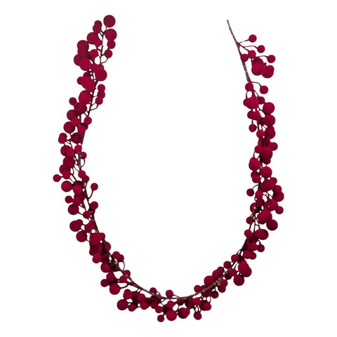 Xmas Flocking Berry Garland 175cm In Australia - Darrahopens