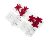 Bulk 24 Xmas Small Poinsettia s/3 9x10cm 4 Asst In Australia - Darrahopens