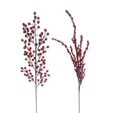 Bulk 24 Xmas Red Berry Pick 70cm 2 Asst In Australia - Darrahopens