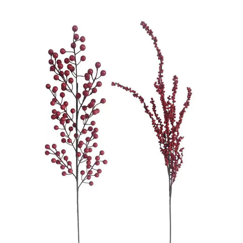 Bulk 24 Xmas Red Berry Pick 70cm 2 Asst In Australia - Darrahopens