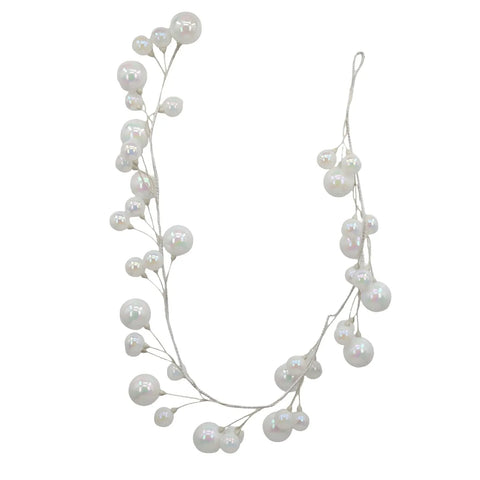 Bulk 4 Xmas White Bauble Garland 150cm In Australia - Darrahopens