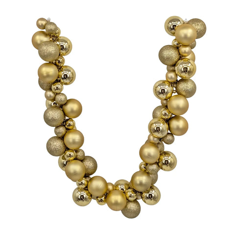 Bulk 4 Xmas Gold Bauble Garland 100cm In Australia - Darrahopens