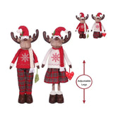 Bulk 4 Xmas Extendable Standing Deer 30x20x66-87cm 2 Asst In Australia - Darrahopens