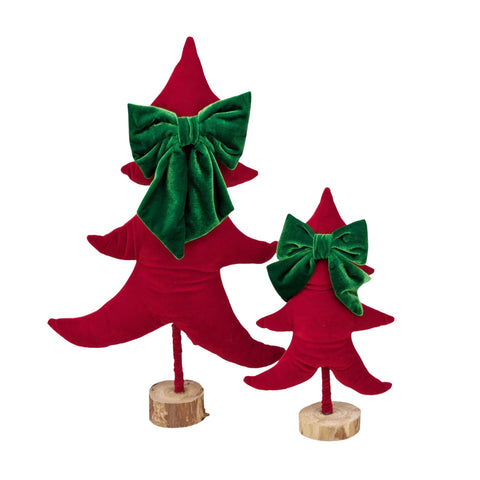 Bulk 6 The Velvet Christmas Tree 40cm In Australia - Darrahopens