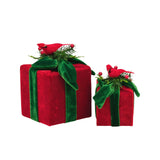 Bulk 6 Christmas Gift Box W/bird d.13/h.19cm In Australia - Darrahopens