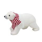 Bulk 6 Xmas Stripe & Snow Polar Bear 33x13x19cm In Australia - Darrahopens