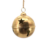 Bulk 4 Antique Gold Metal Star Bell Lrg 31x31x40cm In Australia - Darrahopens