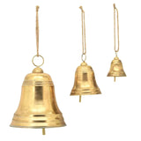 Bulk 2 Antique Gold Metal Ship Bell s/3 31x31x38.5cm In Australia - Darrahopens