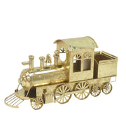 Rustic Gold Metal Train 62x18.5x33cm In Australia - Darrahopens