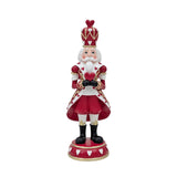 Bulk 4 Resin Heart Pattern Nutcracker 12.1x11.6x34.9cm In Australia - Darrahopens
