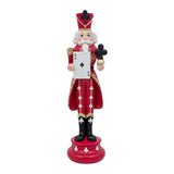 Bulk 4 Resin Ace Of Clubs nutcracker11.7x11.4x42.5cm In Australia - Darrahopens