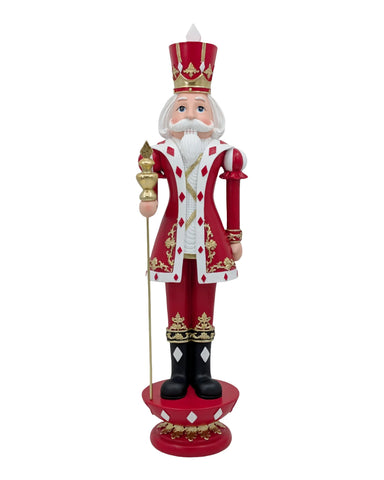Bulk 2 Resin Diamond Pattern Nutcracker 17x15.8x63cm In Australia - Darrahopens