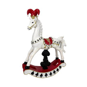 Bulk 2 Resin Spades Clubs Rocking Horse 29.7x9.4x38.7cm In Australia - Darrahopens